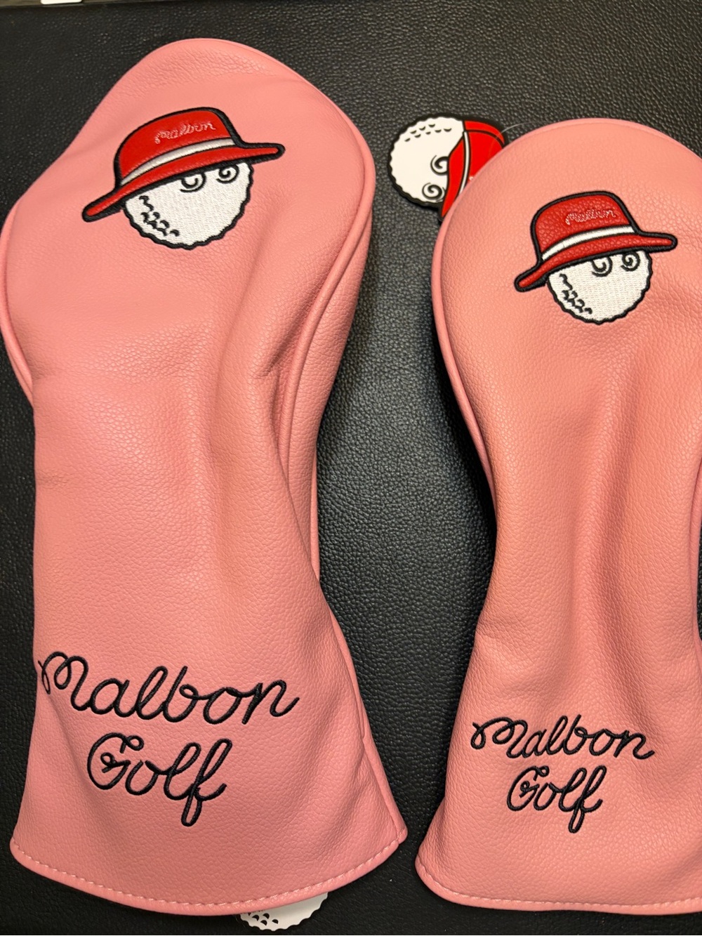 MALBON Golf Headcovers Driver and 3 Wood PINK